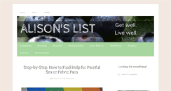 Desktop Screenshot of alisonslist.com